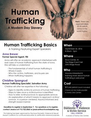 Human Trafficking -- What is Your Role in Helping Victims & Survivors?